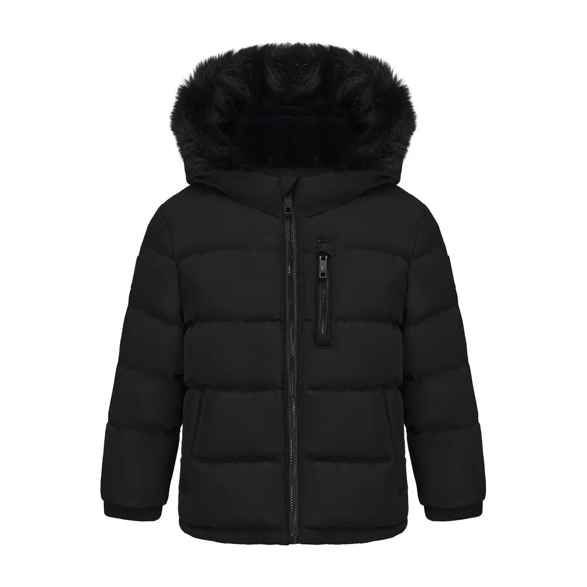 SAI CLOTHING ARTICLE # 1107 Hooded Long Sleeve Short Puffer Jacket