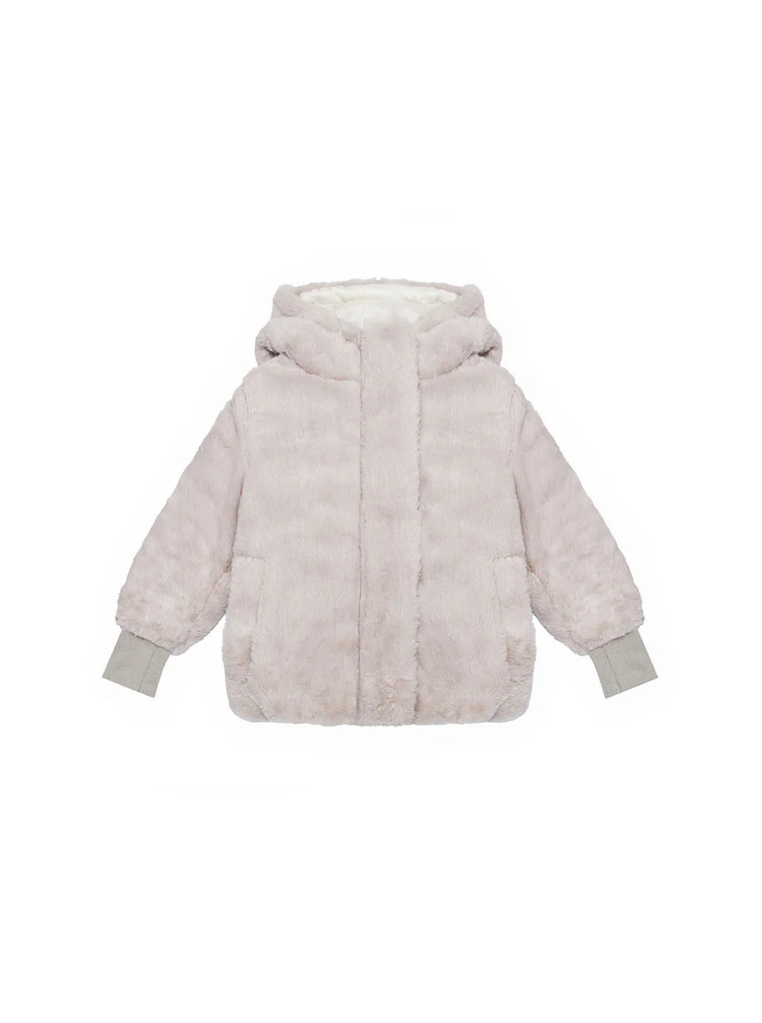 SAI CLOTHING ARTICLE # 1108 Fur Bomber Coat - Beige